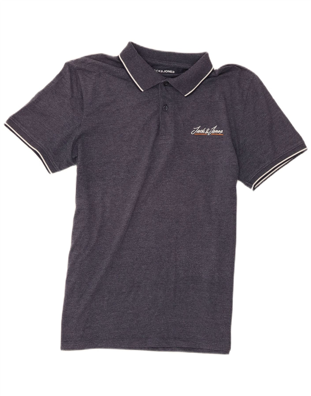 Jack & Jones Herre poloshirt Medium Navyblå Flecked Bomuld