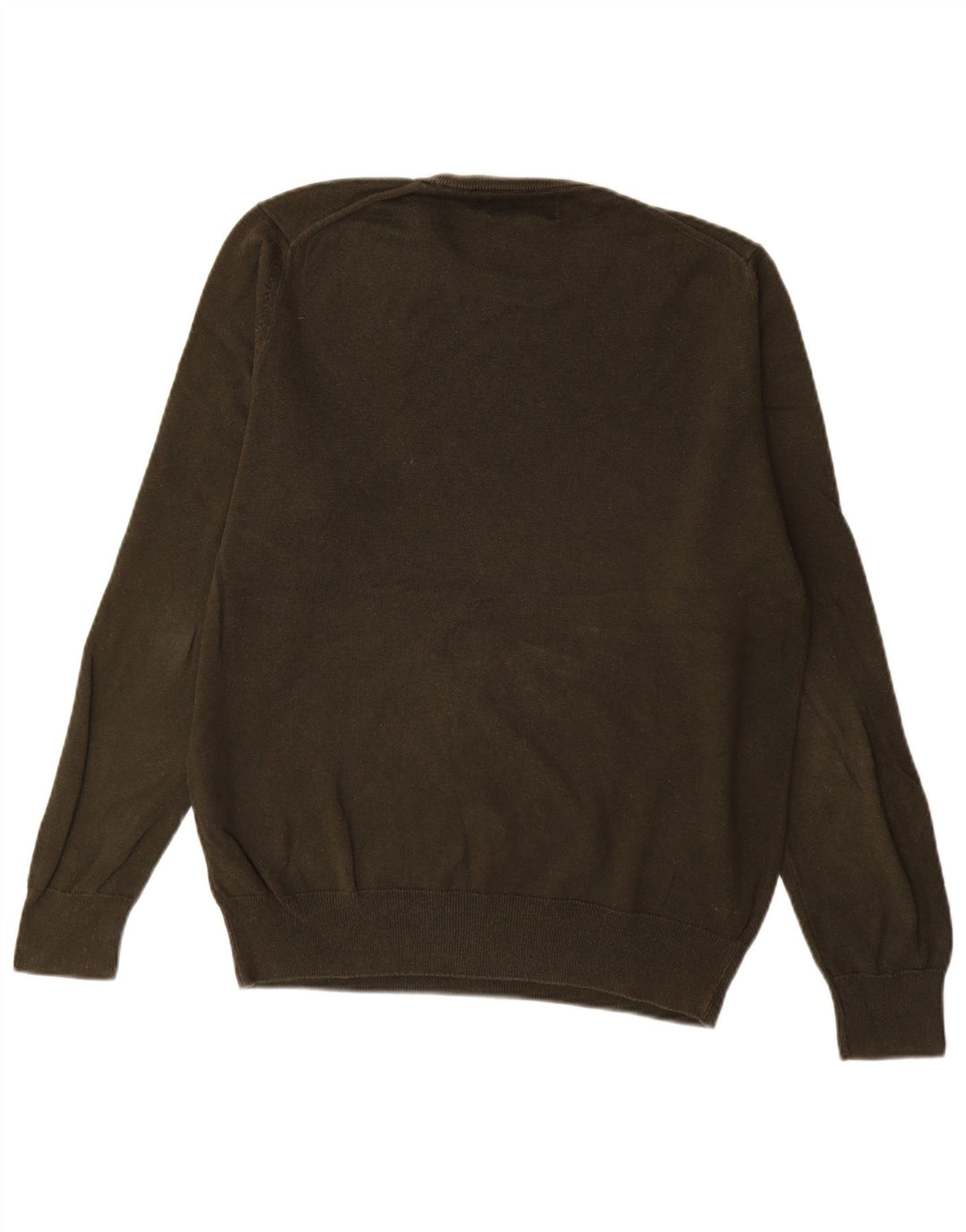 Marks & Spencer Herre sweater med rund hals, medium Khaki Bomuld