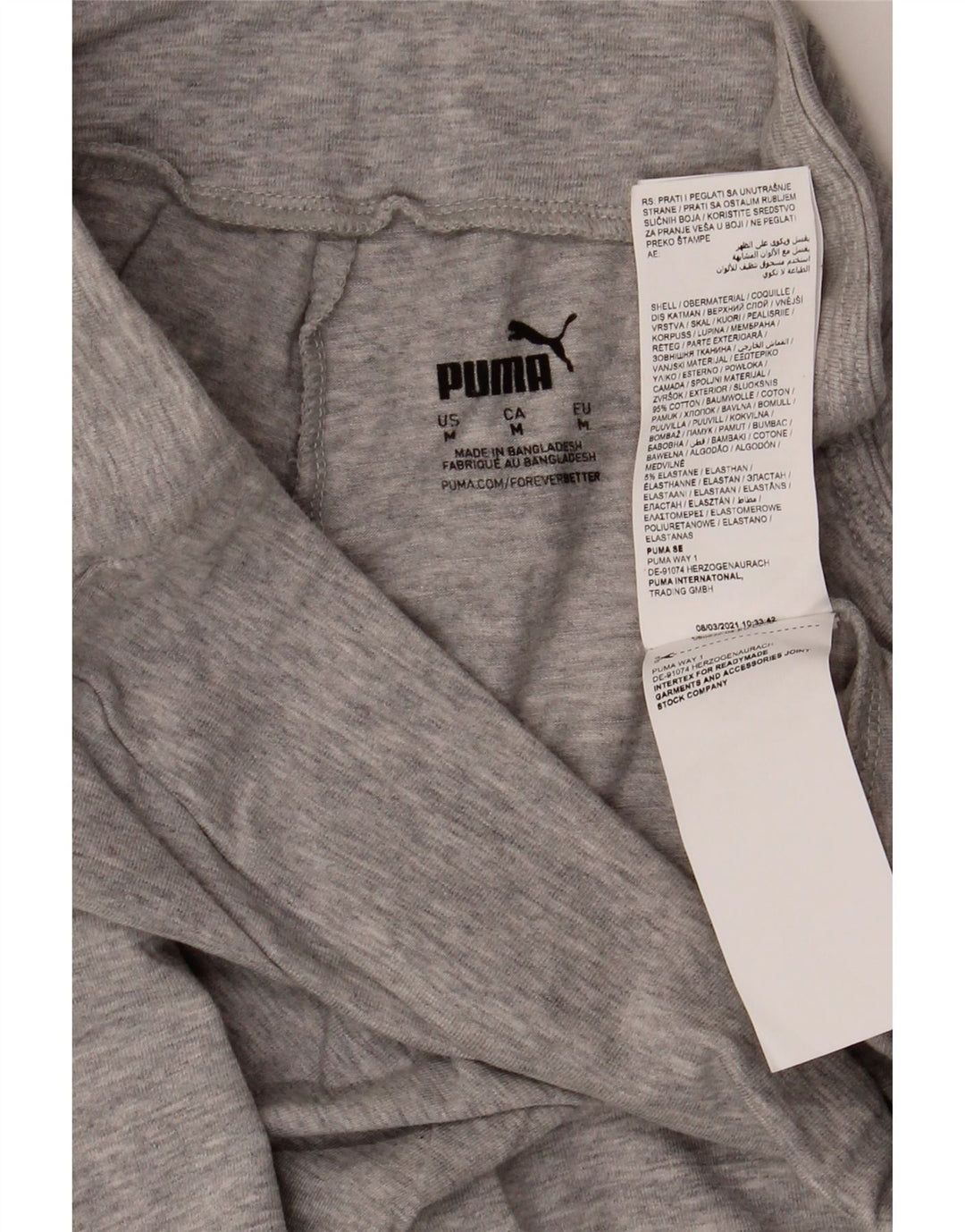 Puma Grafiske Leggings til kvinder UK 14 Mellemgrå bomuld