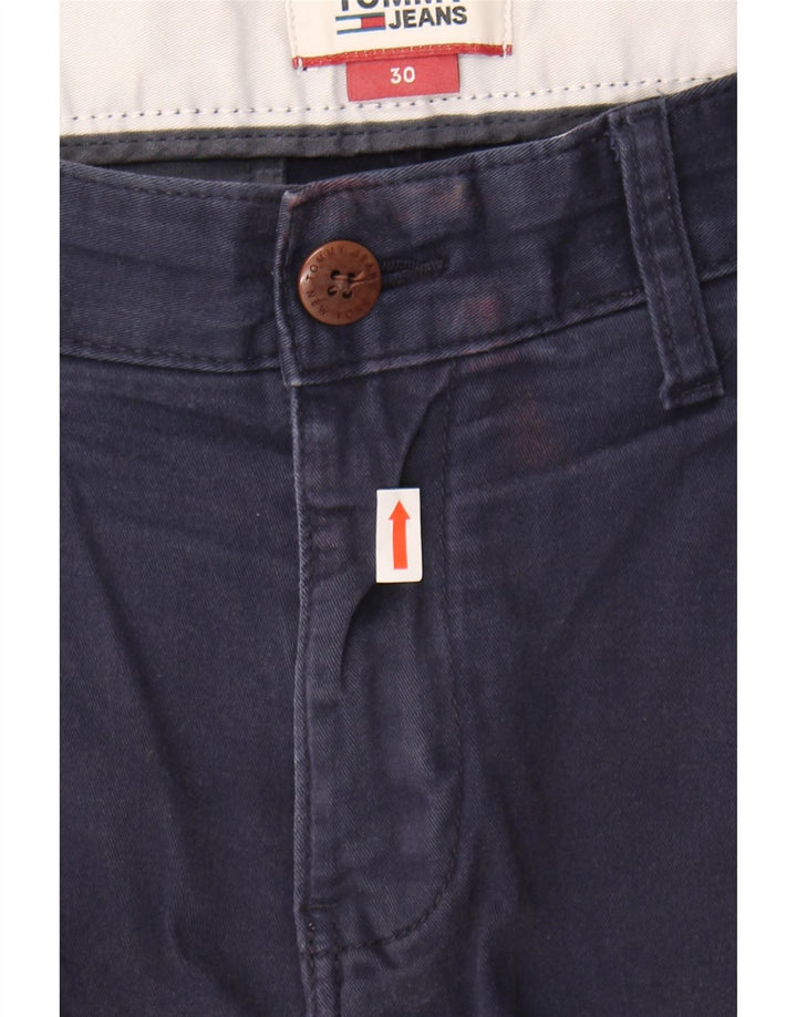 TOMMY HILFIGER Mens Chino Shorts W30 Medium Navy Blue Cotton Vintage Tommy Hilfiger and Second-Hand Tommy Hilfiger from Messina Hembry 