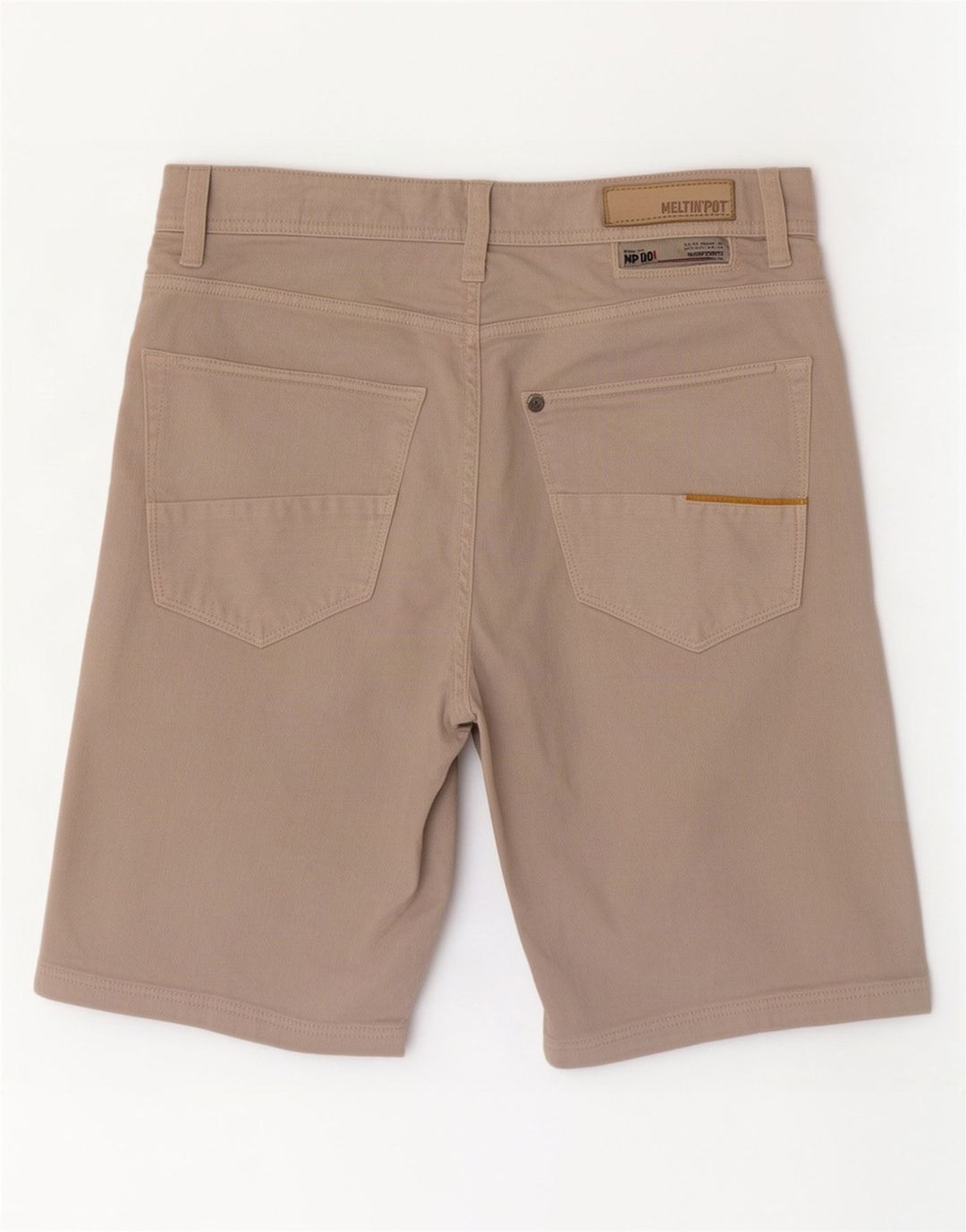 Meltin' Pot Dame Casual Shorts W32 Stor Beige Bomuld