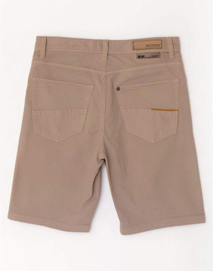 Meltin' Pot Dame Casual Shorts W32 Stor Beige Bomuld