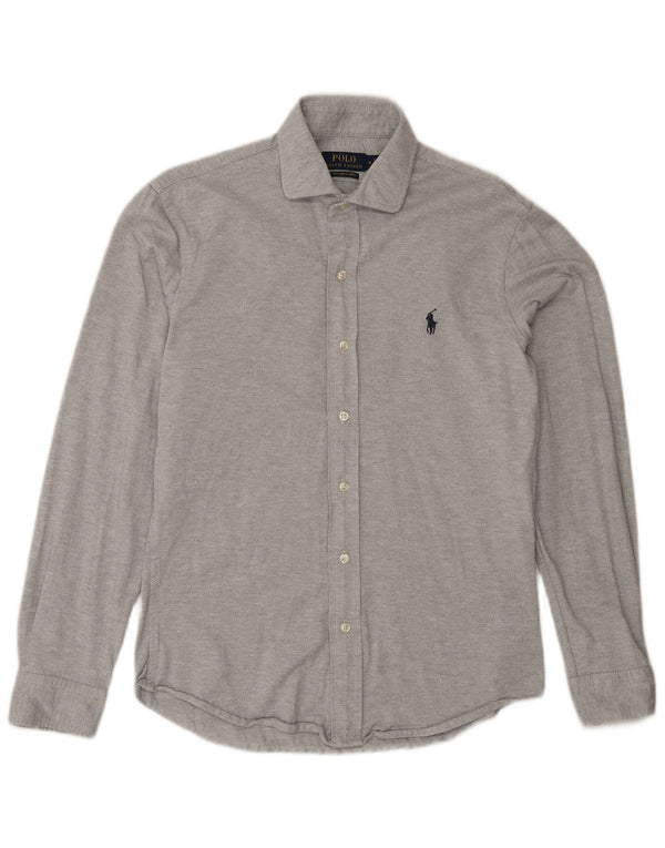 Polo Ralph Lauren Herre kjole skjorte Flanell skjorte medium grå sildeben