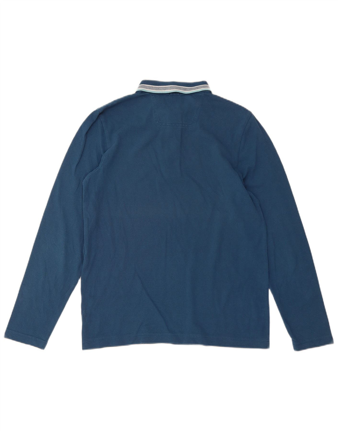 HUGO BOSS Langærmet Regular Fit Polo Shirt til mænd, lille blå