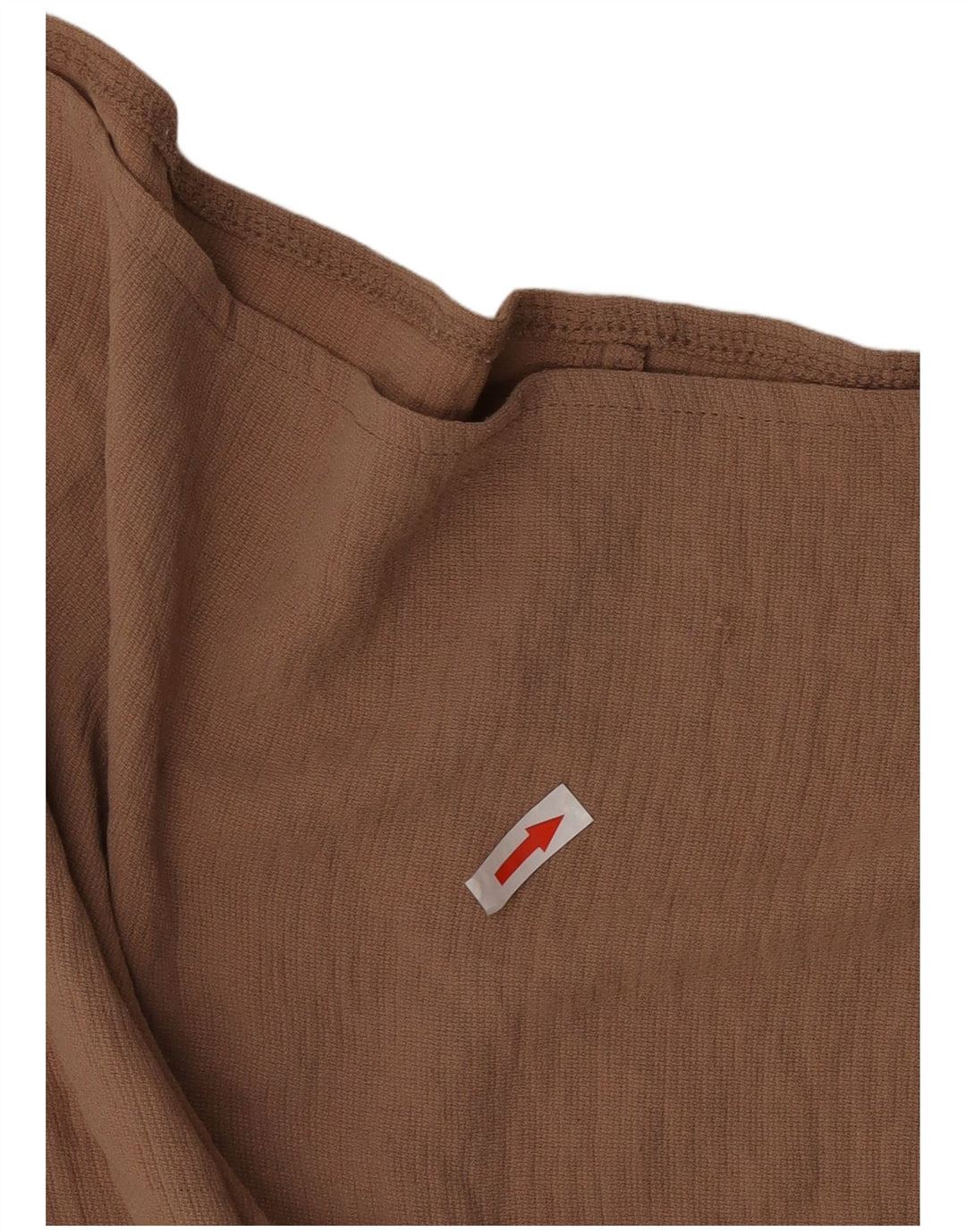 Zara Dame 1/2-ærmet bluse Top UK 10 Lille Brun