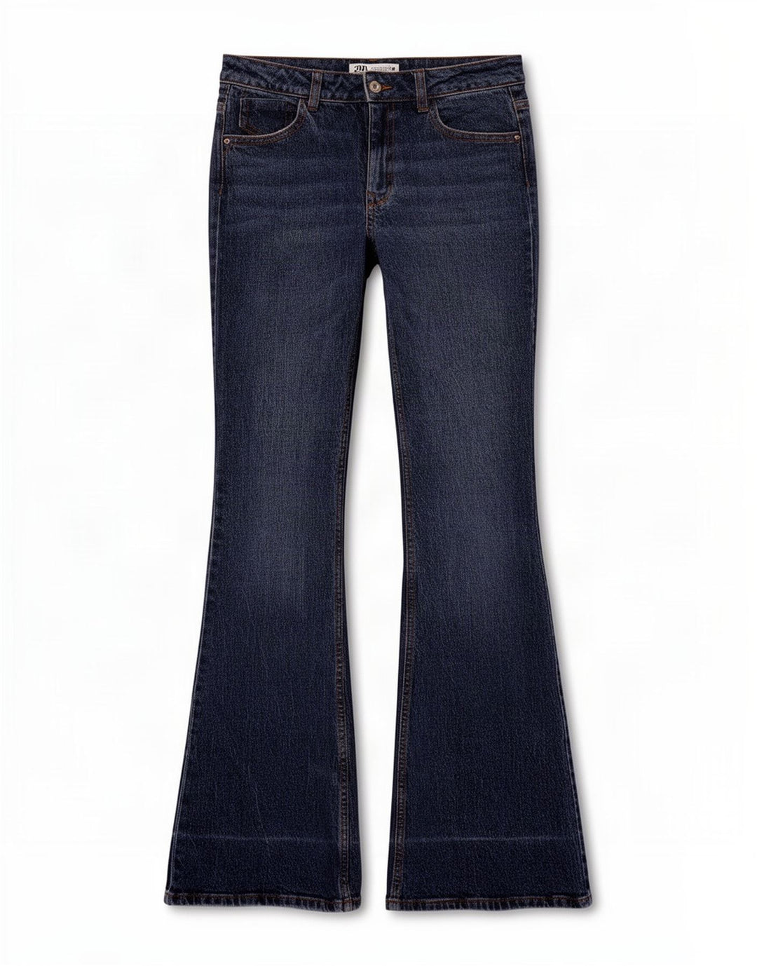 Zara Dame Flared Jeans EU 34 2XS W24 L34 Blå