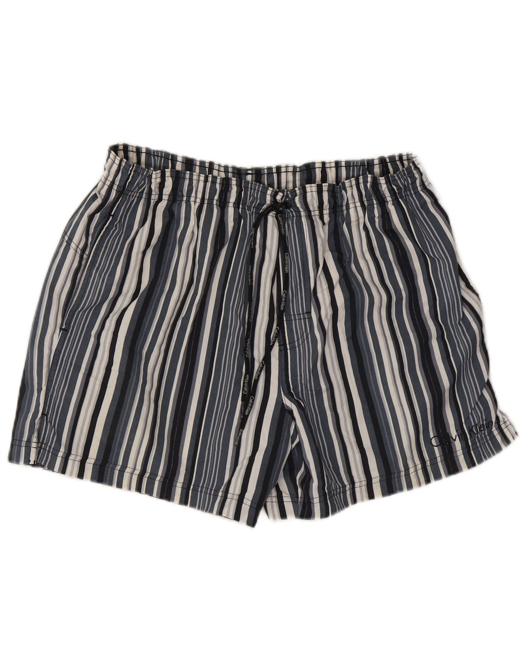 Calvin Klein badeshorts til mænd store blå stribet polyester