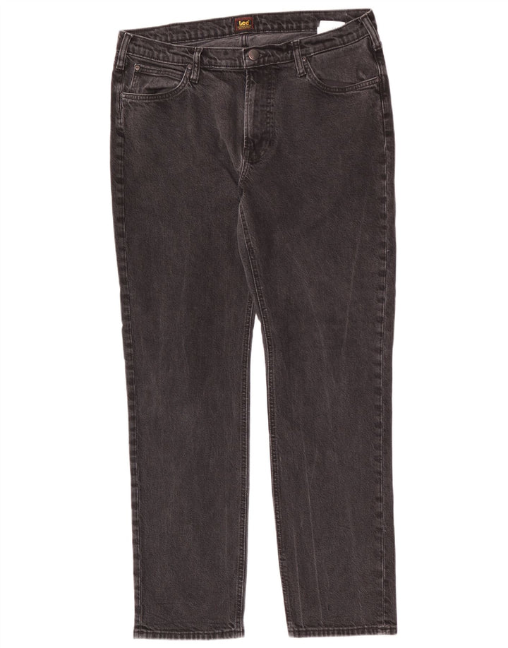 Lee Herre West Straight Jeans W36 L34 Sort Bomuld