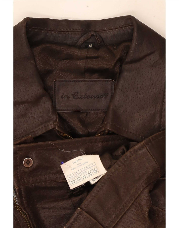 I Extenso Dame Læderjakke UK 14 Medium Brun