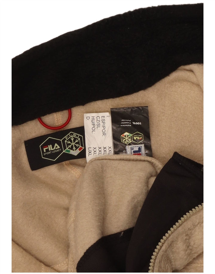 Fila Herre Fleecejakke UK 40 Stor Beige Polyester