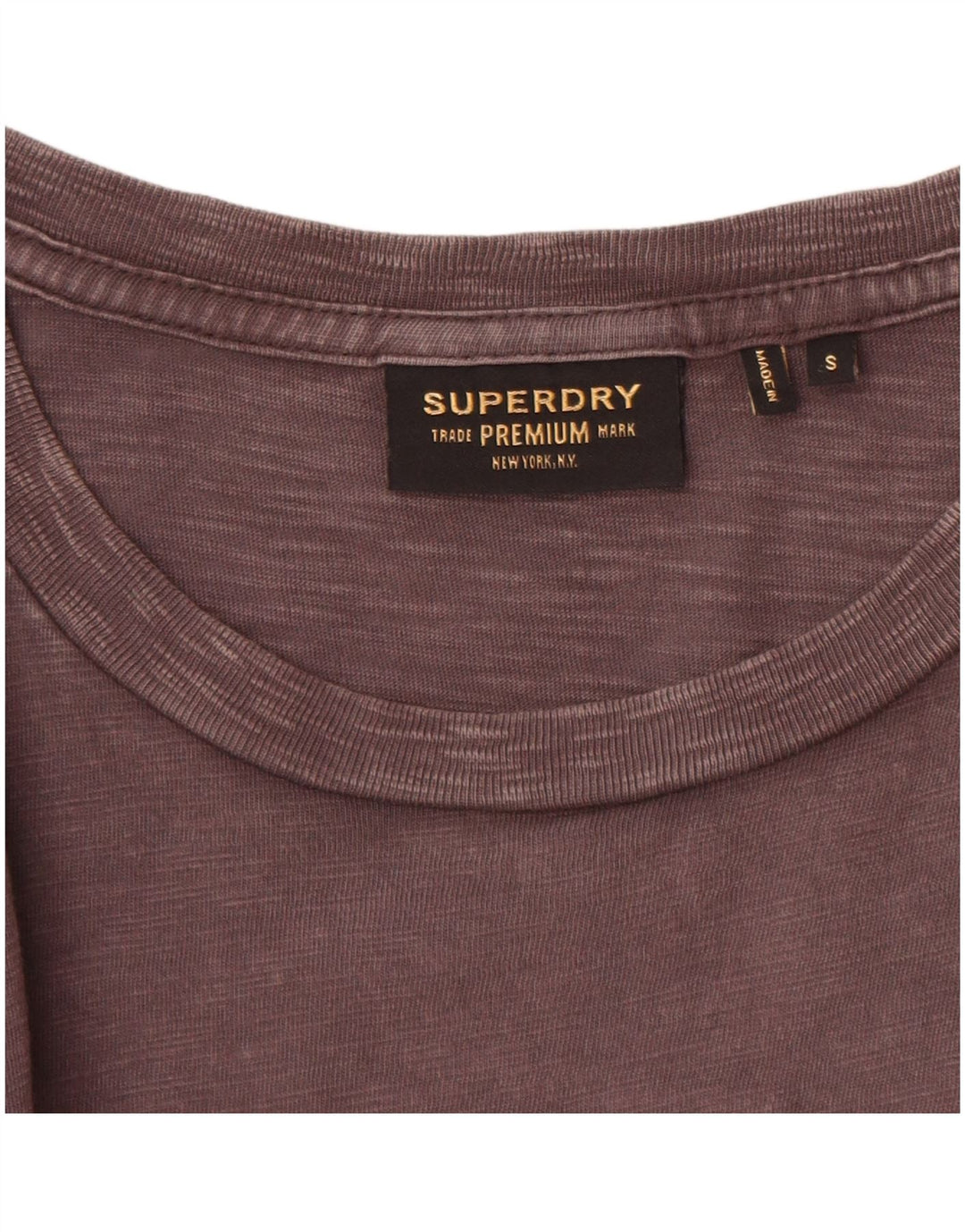 SUPERDRY Herre T-Shirt Top Lille Grå Bomuld