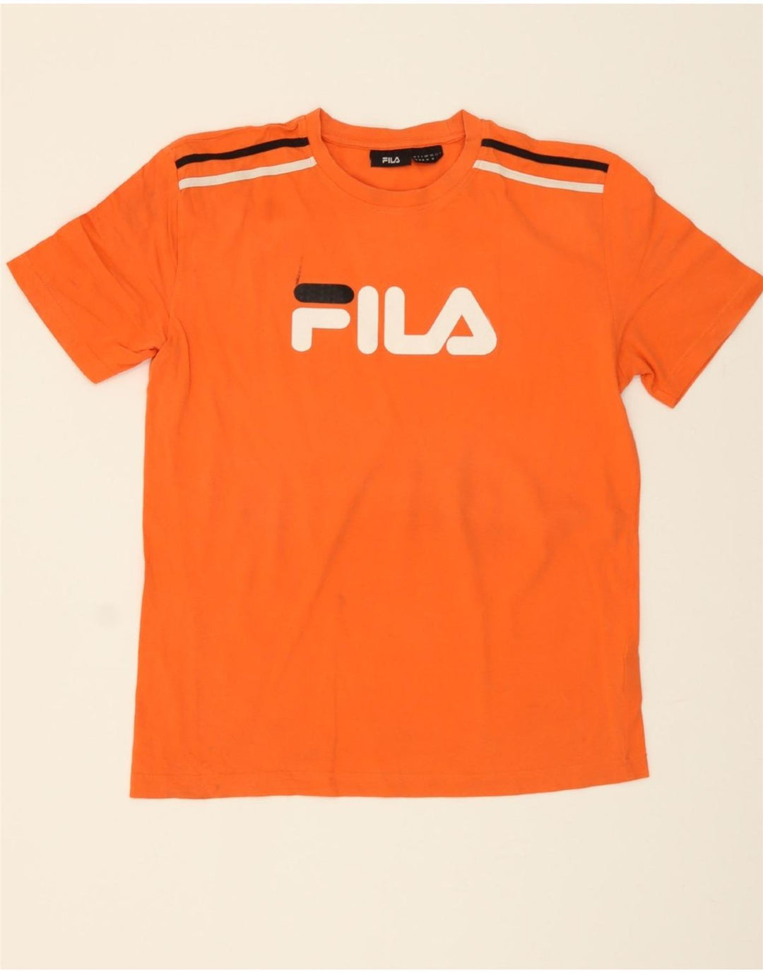 FILA Mens Graphic T-Shirt Top Medium Orange Cotton Vintage Fila and Second-Hand Fila from Messina Hembry 