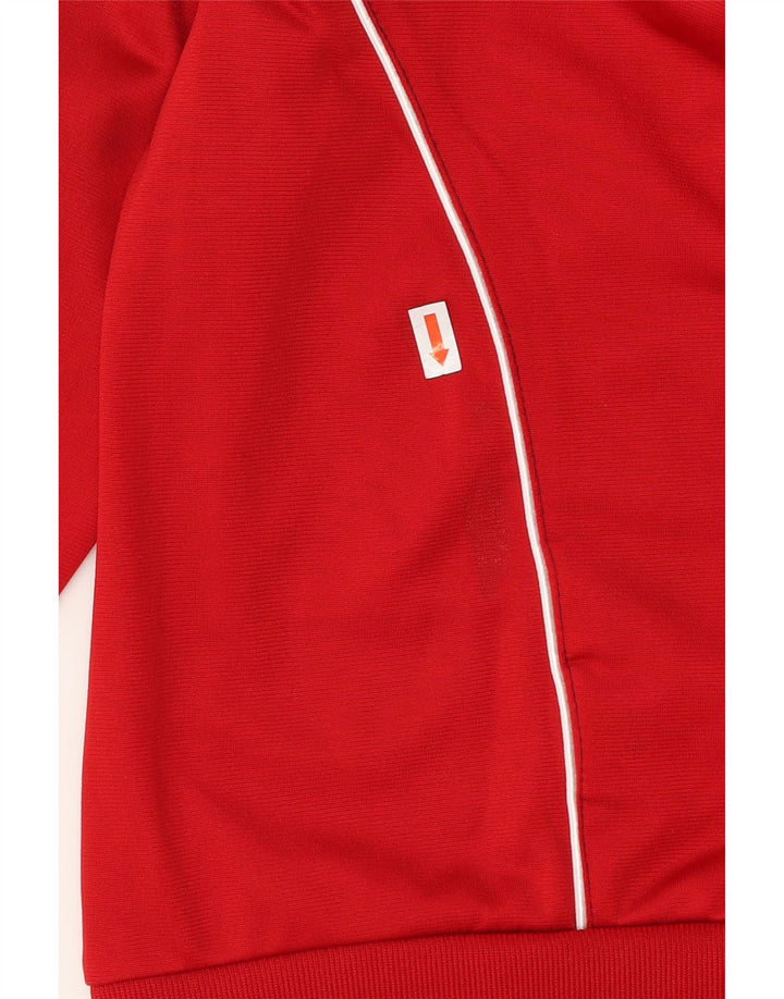 ADIDAS Mens Tracksuit Top Jacket UK 44/46 Large Red Colourblock Polyester Vintage Adidas and Second-Hand Adidas from Messina Hembry 