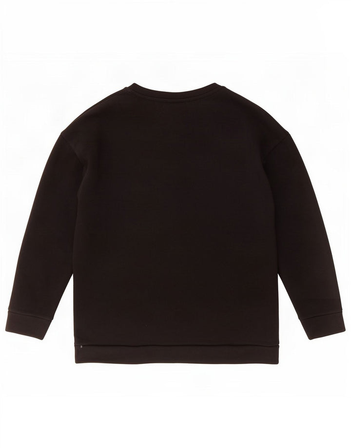 Zara Graphic Sweatshirt Jumper UK 10 Small Black
