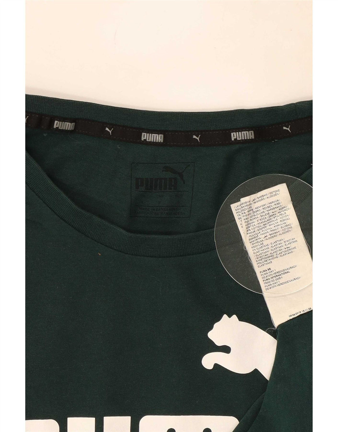 Puma Herre grafisk T-shirt Top Lille grøn bomuld