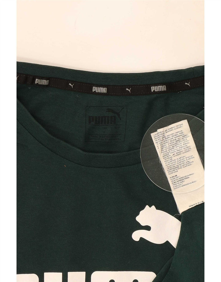 Puma Herre grafisk T-shirt Top Lille grøn bomuld