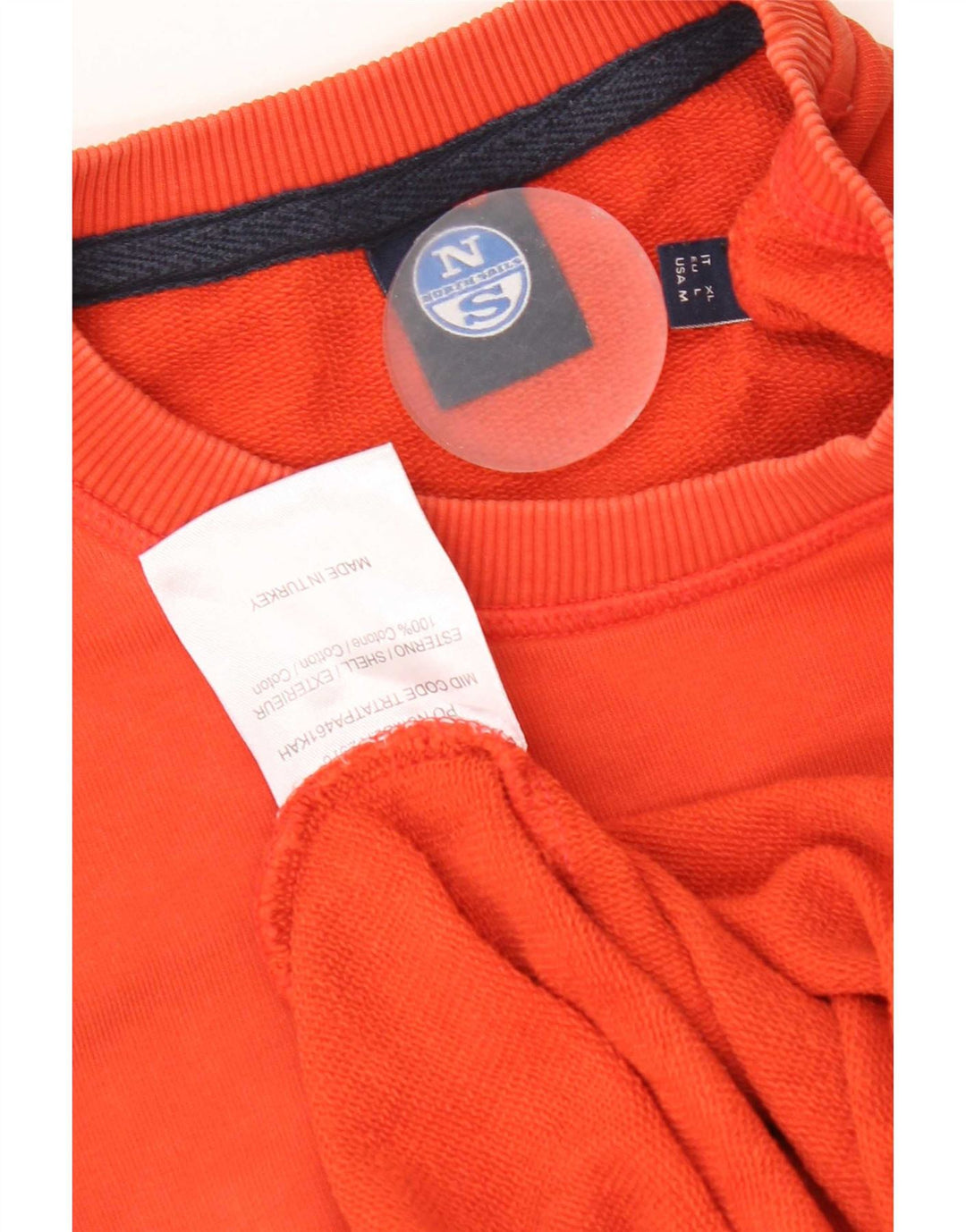 North Sails Herre Grafisk Sweatshirt Jumper Stor Orange Bomuld