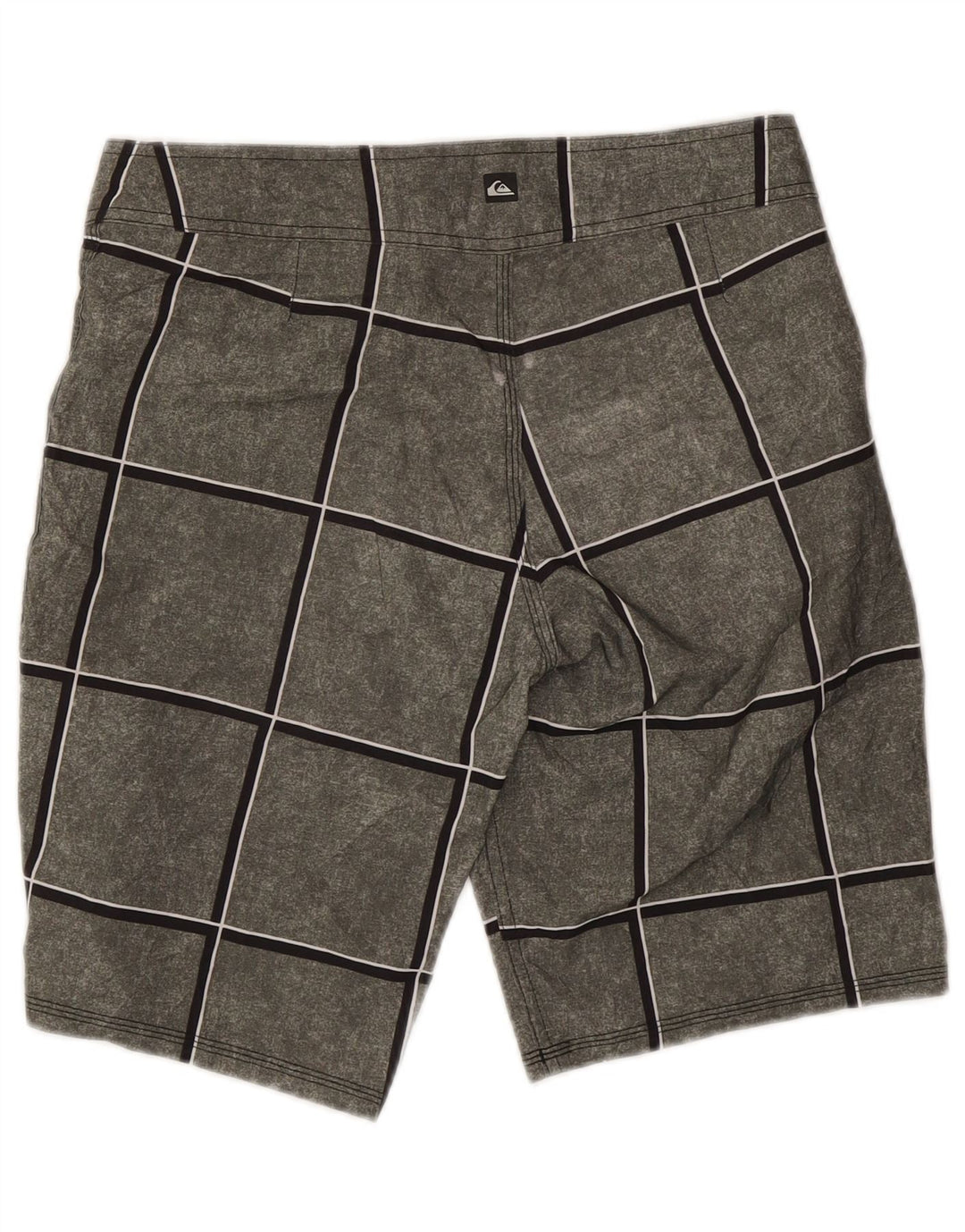 Quiksilver Badeshorts til mænd Små grå ternet polyakryl