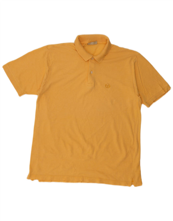 Sergio Tacchini herre poloshirt XL gul