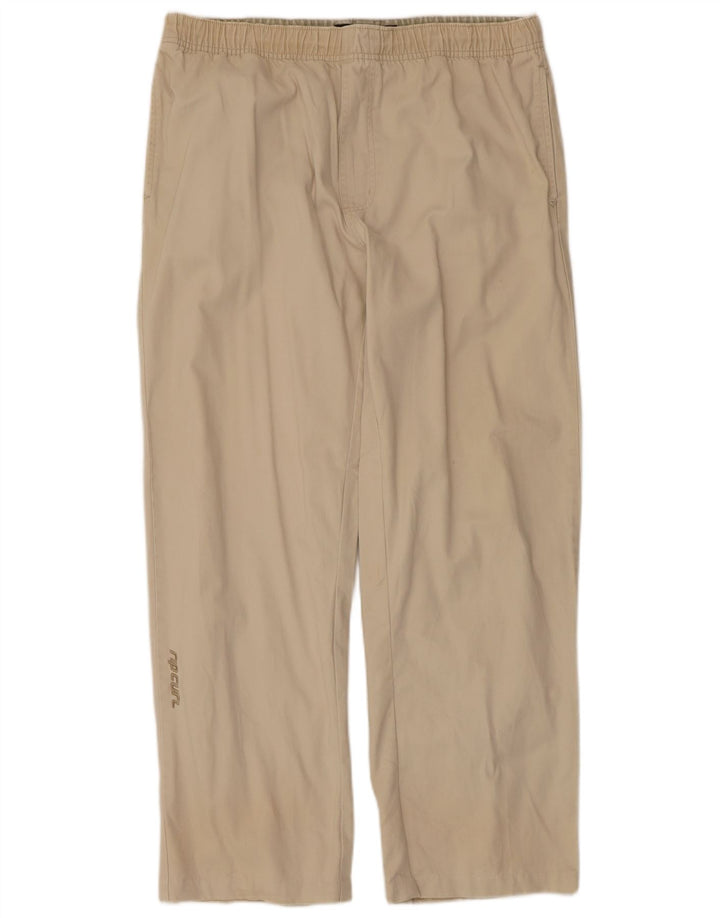 Rip Curl Herre Lige Chino Bukser Medium W34 L29 Beige Bomuld