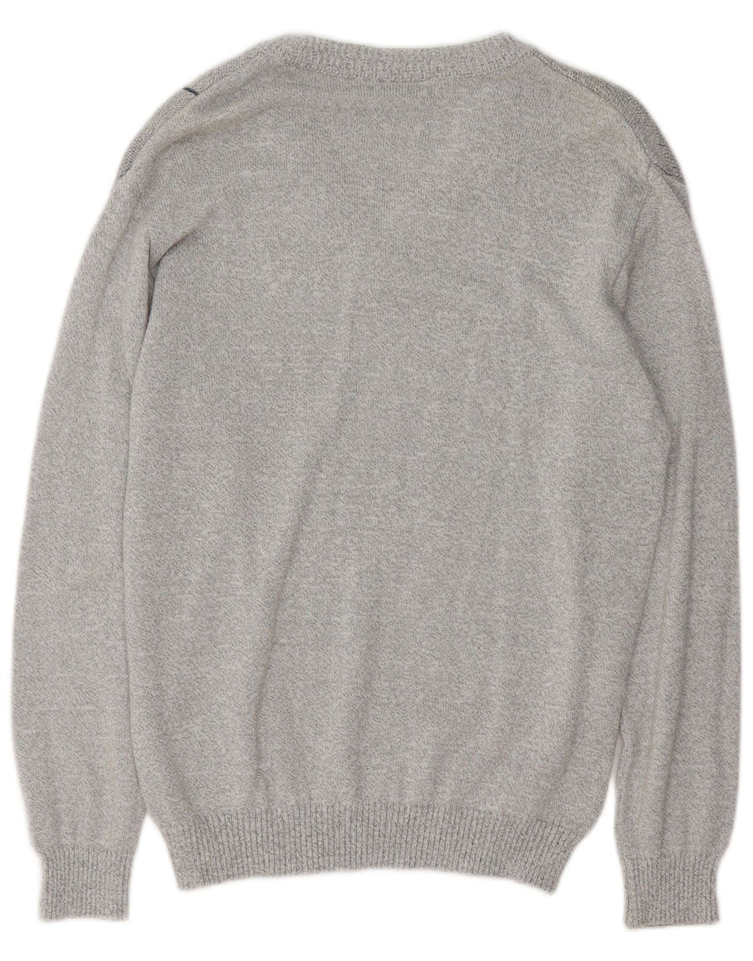 Marc Rene Herre V-hals sweater IT 50 Medium Grå Geometrisk