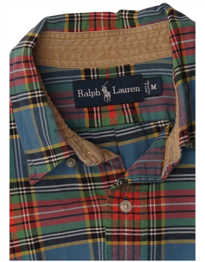Ralph Lauren Herre flannelskjorte Medium blå ternet bomuld