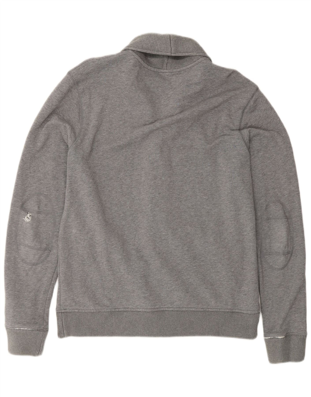 Tommy Hilfiger Herre Grafisk Cardigan Sweater Stor Grå Bomuld