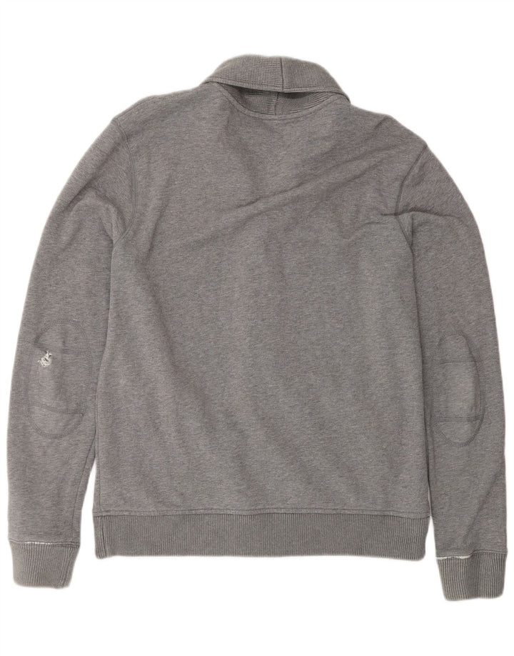 Tommy Hilfiger Herre Grafisk Cardigan Sweater Stor Grå Bomuld