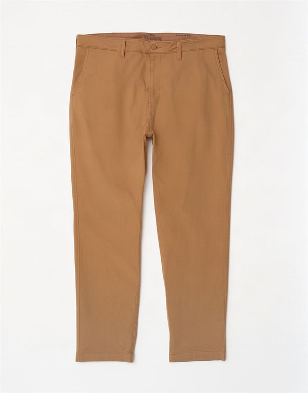 Levi's Herre Standard tilspidsede Chinobukser W38 L32 Khaki Bomuld