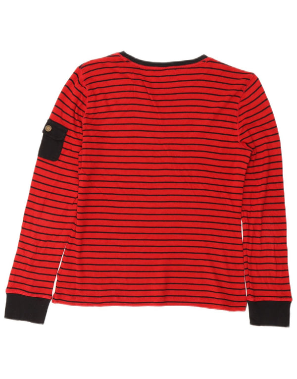 CHAPS Dametop Langærmet UK 12 Medium rødstribet bomuld