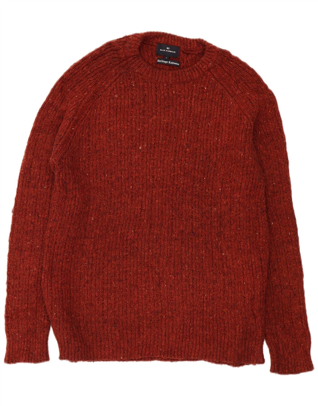 Marks & Spencer Herre Autograf Boat Neck Jumper Sweater Stor Orange