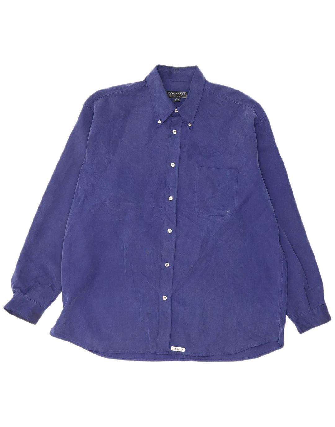 Ted Baker Herreskjorte str. 4 Large Blue Polynosic