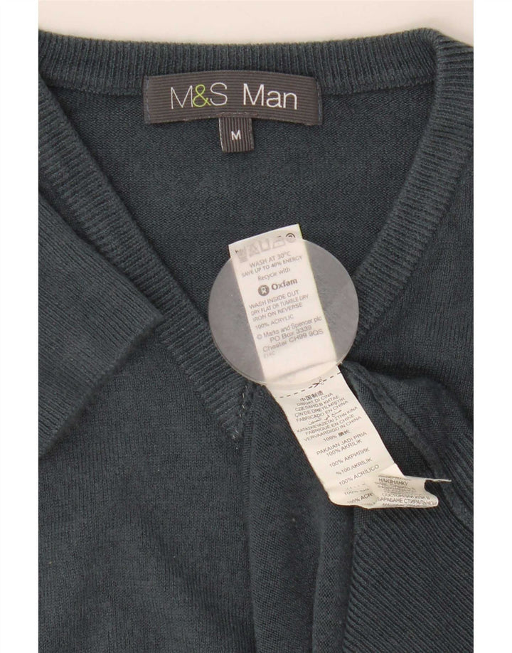 Marks & Spencer Herre V-hals sweater Medium Grå Akryl