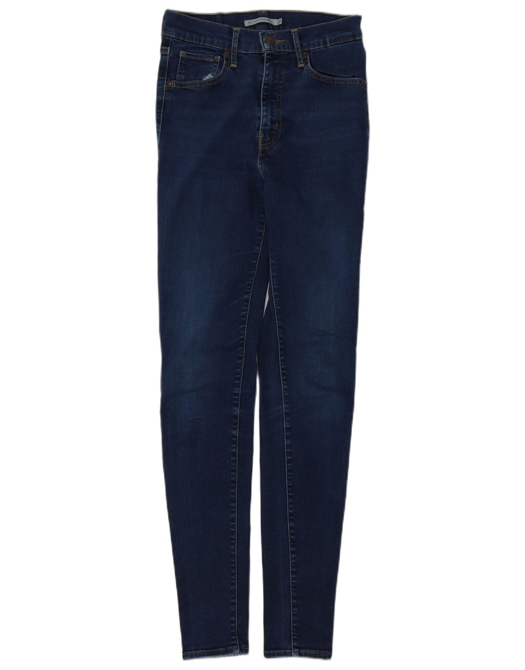 LEVI'S Kvinder Mile High Super Skinny Jeans W27 L32 Marineblå Bomuld