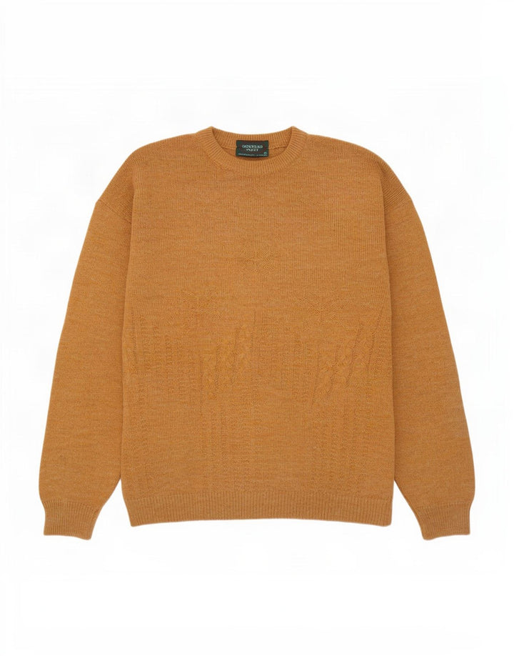 Vintage herre sweater med rund hals XL Beige
