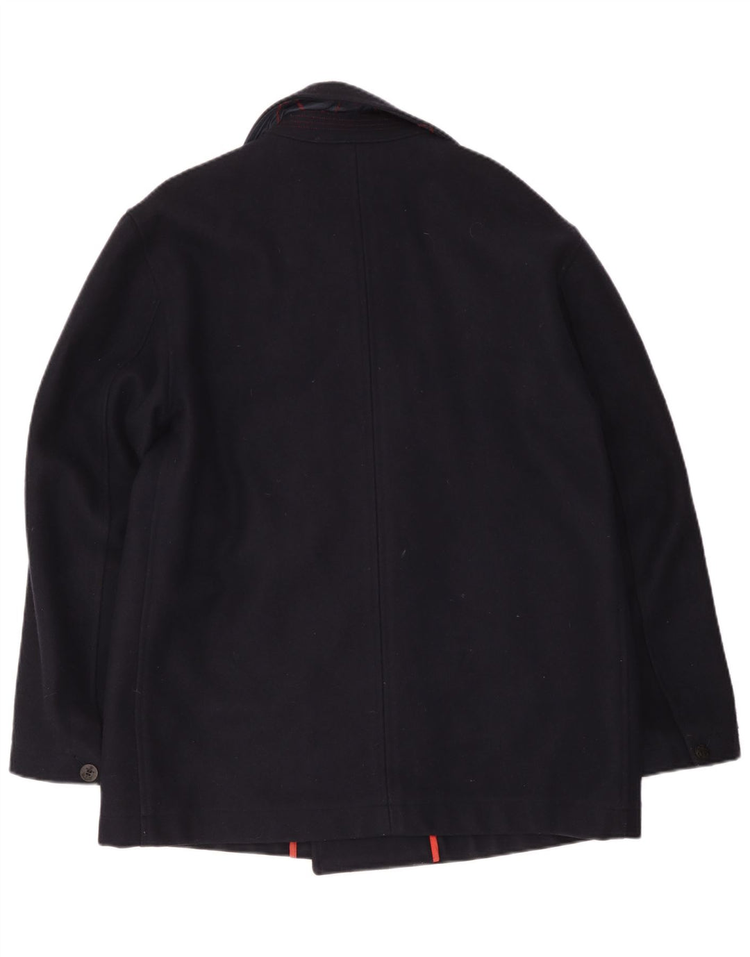 Elvstrom Herre Pea Coat UK 42 XL Navy Blue Wool