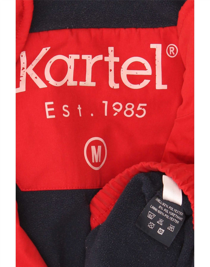 Kartel Herre Bomber Jacket UK 38 Medium Rød Polyester