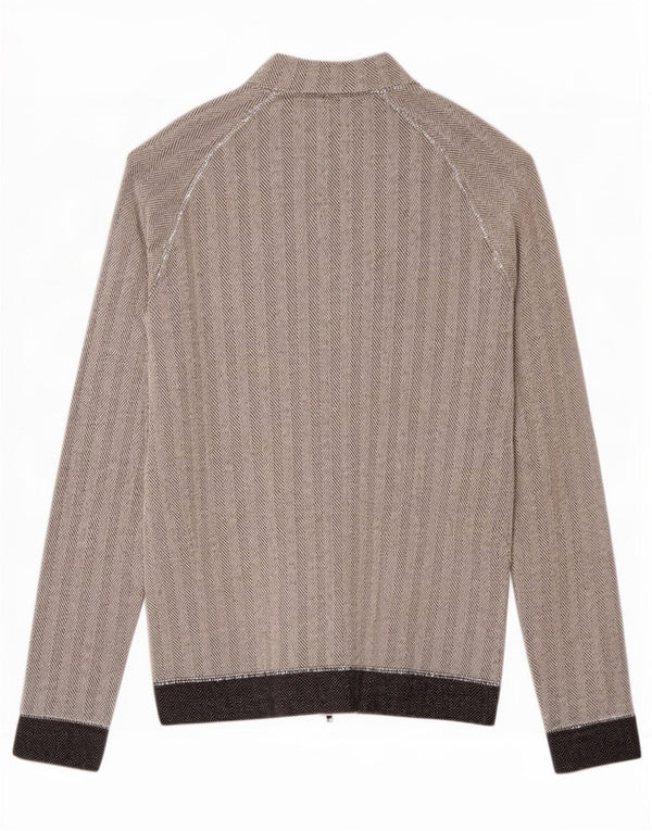 Laura Biagiotti Dame træningsdragt Topjakke UK 10 Small Grey Herringbone