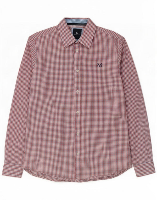 Crew Clothing Herre Slim Fit-skjorte Stor rød ternet bomuld