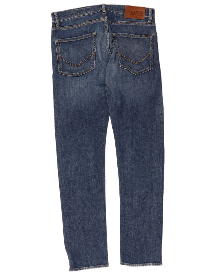 Rifle Dame Straight Jeans W34 L35 Blå Bomuld
