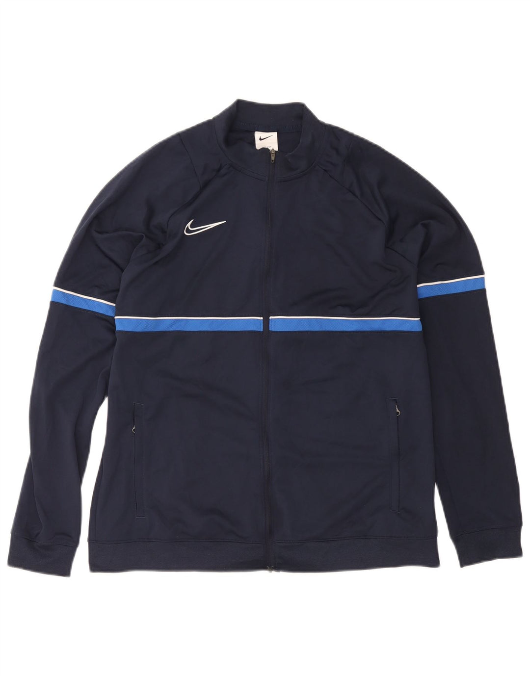 Nike Herre Dri Fit træningsdragt Topjakke XL Marineblå Colourblock Polyester