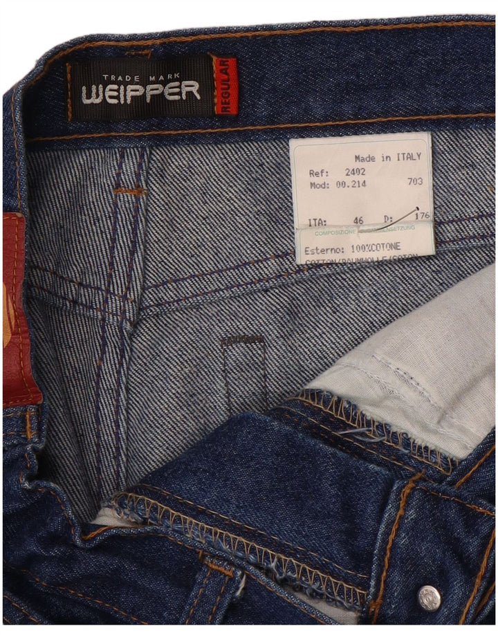 Weipper Herre Straight Jeans IT 46 Small W28 L33 Blue Cotton