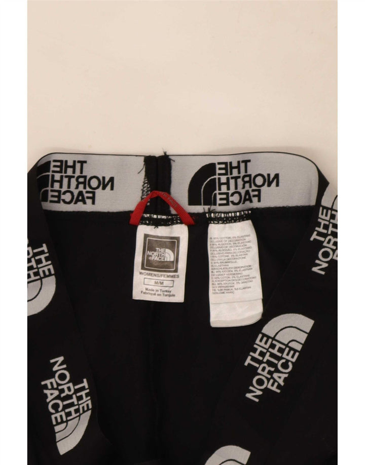 The North Face Kvinders Grafiske Leggings UK 12 Medium Sort Bomuld