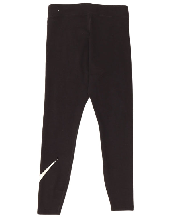 Nike Dame Grafiske Leggings UK 16 Large Black Bomuld