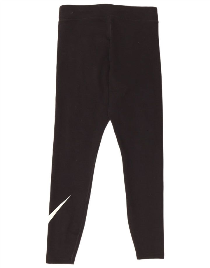 Nike Dame Grafiske Leggings UK 16 Large Black Bomuld