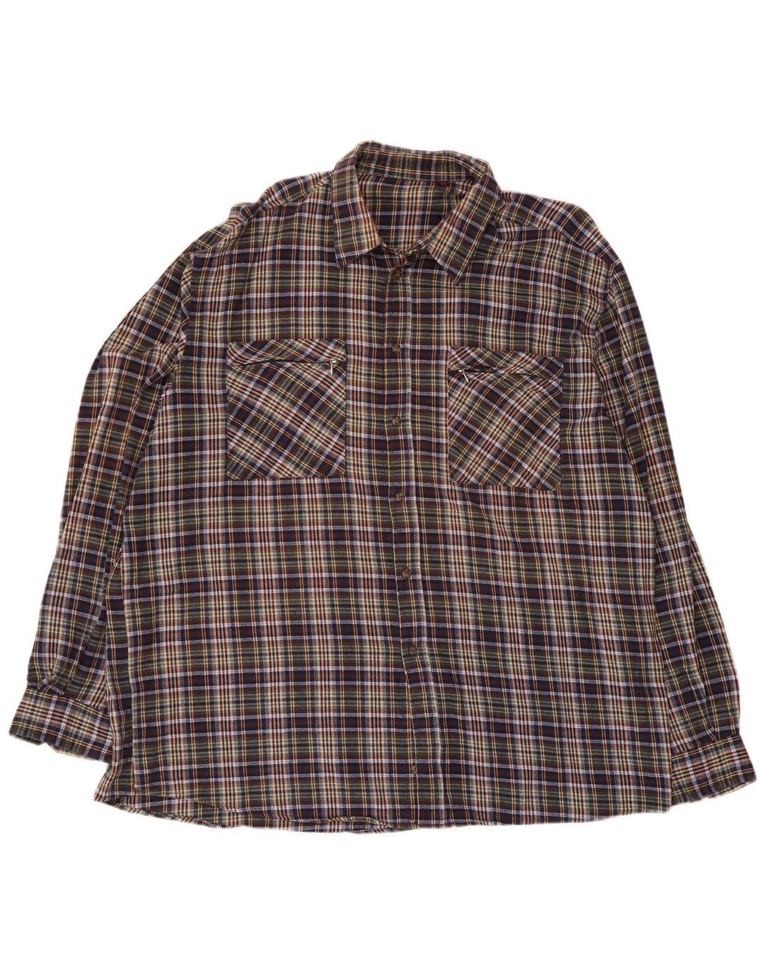 European Project Herre Regular Fit Flanellskjorte 2XL Flerfarvet Plaid