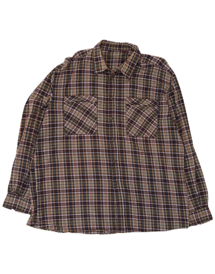 European Project Herre Regular Fit Flanellskjorte 2XL Flerfarvet Plaid