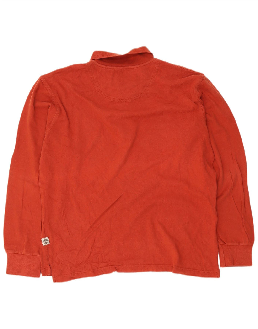 Timberland Langærmet Polo Shirt til mænd Stor orange bomuld
