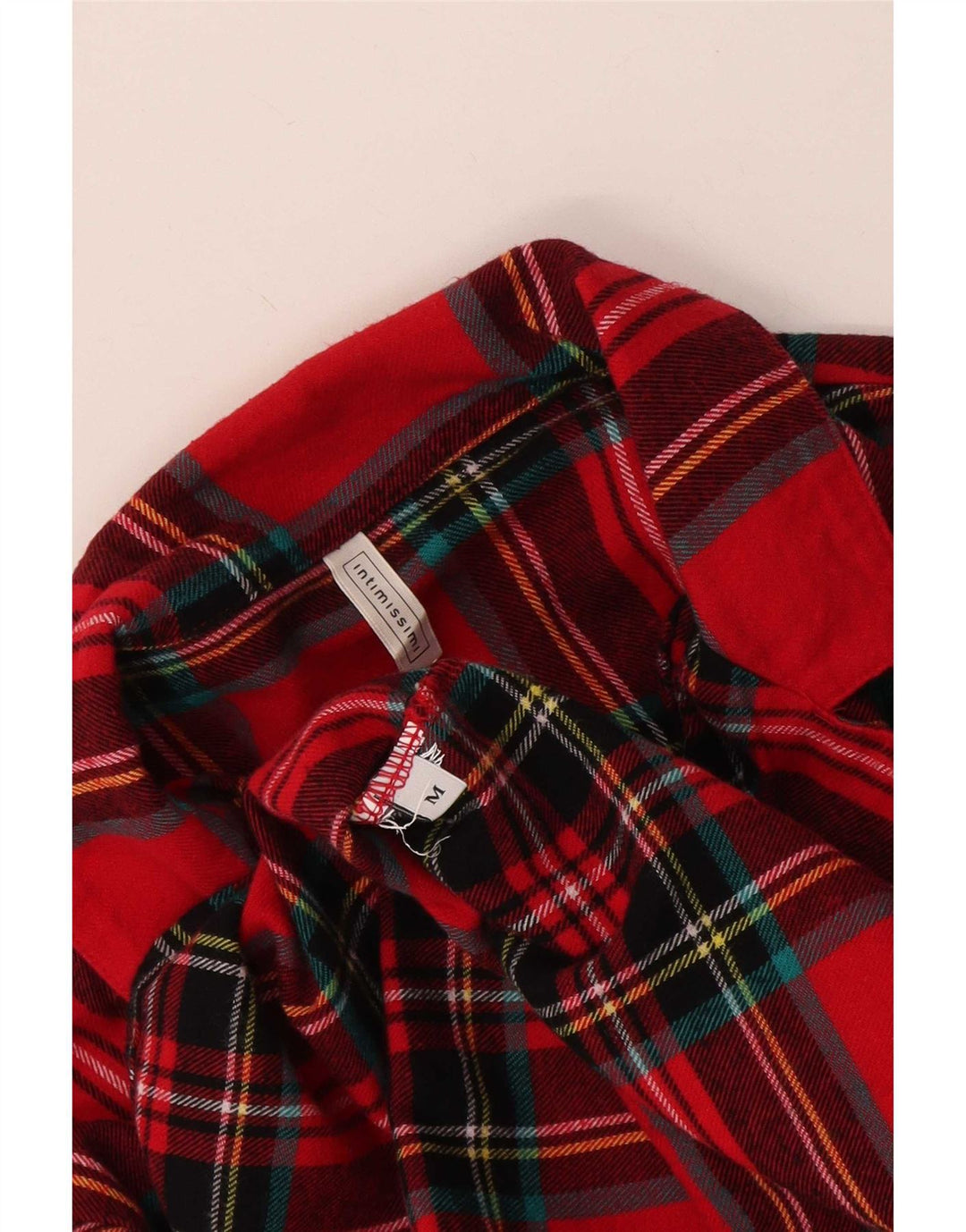 Intimissimi Dame Flanell Shirt UK 12 Medium Rød Plaid
