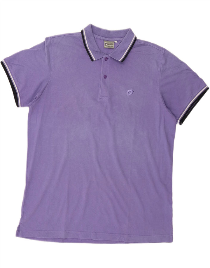 Lotto Herre Polo Shirt Stor Lilla